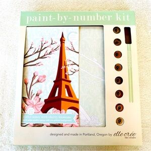 Eiffel Tower with Cherry Blossoms | 8x10 paint-by-number kit NEW